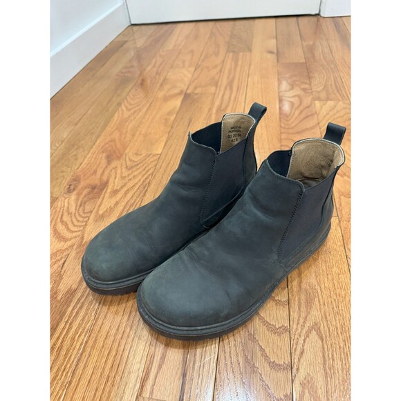 Birkenstock Womens 42 (W11) Black Stalon Oiled Nubuck Leather Chelsea Boots